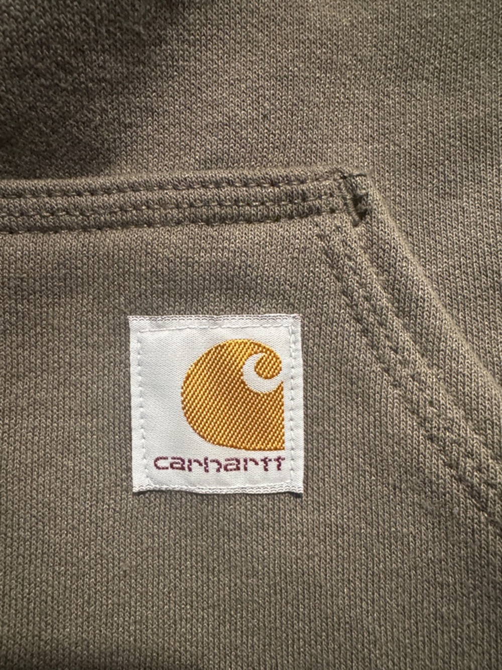 Carhartt Olive Green Hoodie Mens M Rain Defender Loose Fit
Size XL